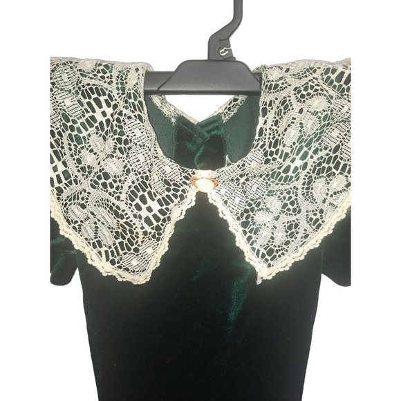 Fame Kids 14 Green/White Holiday Dress - Picture 2 of 6